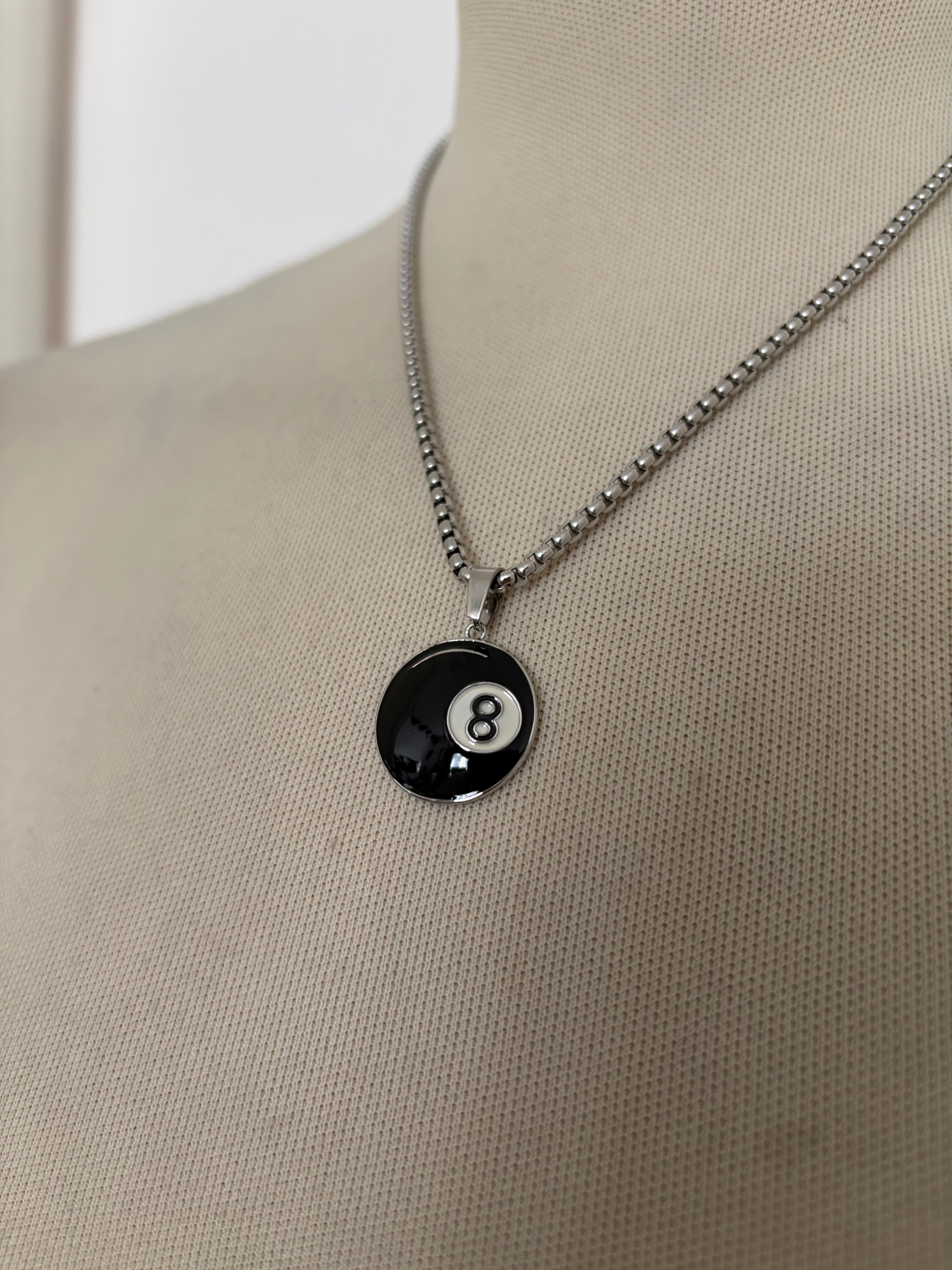 8 ball necklace